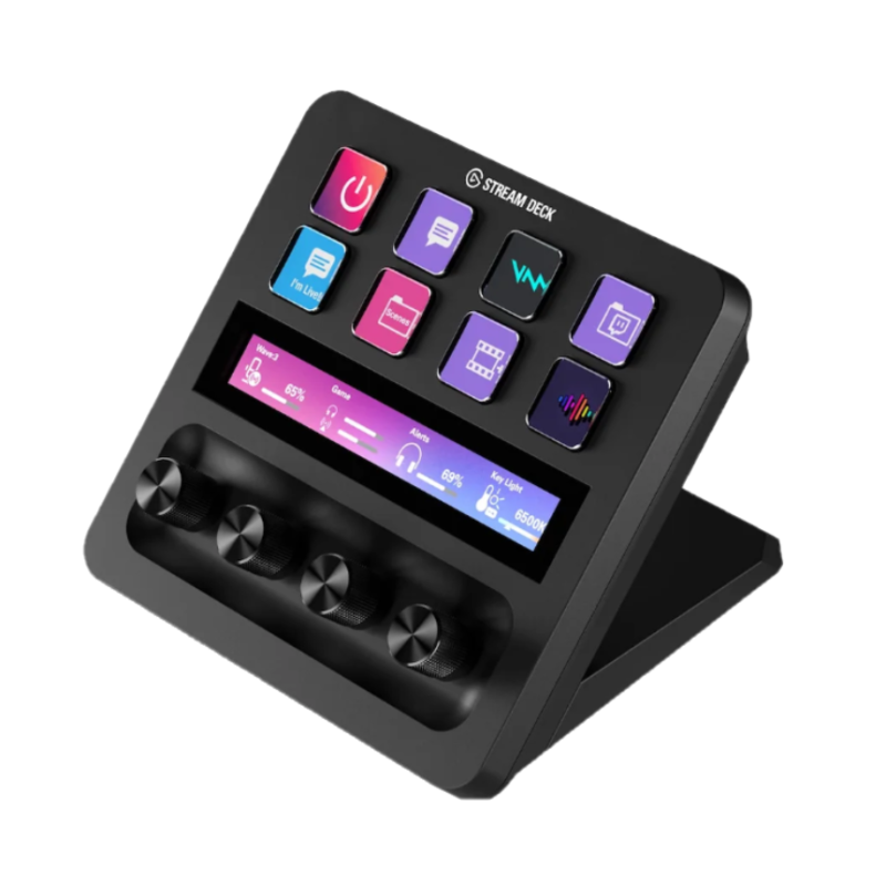 STREAM DECK+ ELGATO 8 BOTONES LCD CUESTOMIZABLES NEGRO