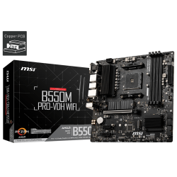 MOTHERBOARD MSI B550M PRO-VDH WIFI DDR4 AM4 (3RA/4TA/5TA GEN)