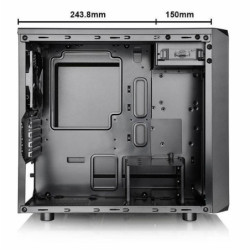 GABINETE THERMALTAKE VERSA H15 TG  MICRO CASE BLACK