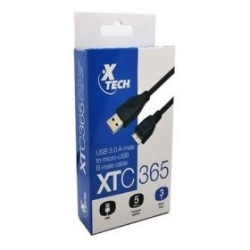 CABLE USB 3.0 X-TECH MACHO A MICRO-USB MACHO B 90C XTC-365