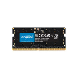 Memoria Ram NOTEBOOK SODIMM CRUCIAL CT 16GB DDR5 4800MHz CL40 1.10V Single Negro