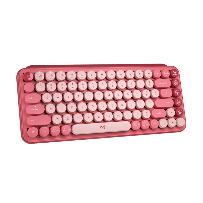 Teclado Logitech Pop Keys Mecanico Coral Rose 920-010715