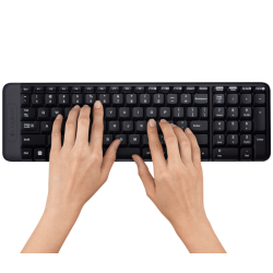 Teclado+Mouse Logitech Wir MK220 Blk 920-004430