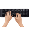 Teclado+Mouse Logitech Wir MK220 Blk 920-004430
