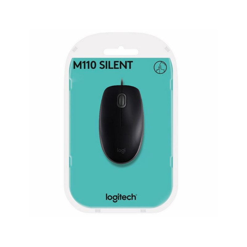 MOUSE LOGITECH M110 SILENT BLACK 910-005493