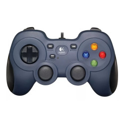 Joystick Logitech Gamepad F310 Gaming Juegos Color Azul/Negro