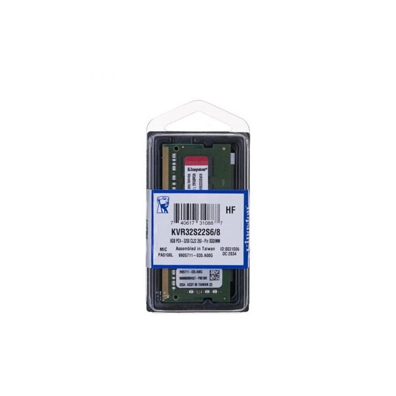 MEMORIA SODIMM 8GB DDR4 3200 KINGSTON KVR