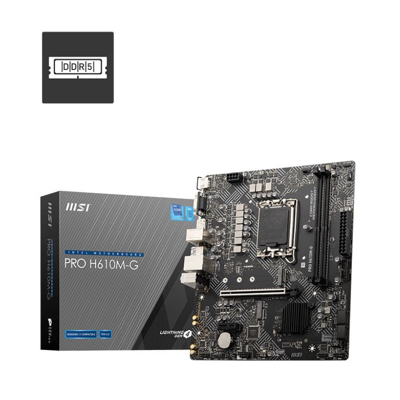 MOTHERBOARD MSI PRO H610M-G DDR5 S1700