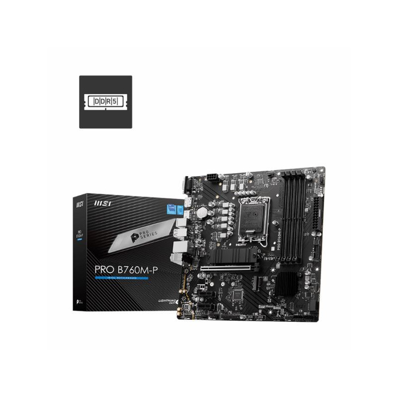 MOTHERBOARD Msi Pro B760m-p Lga1700 Ddr4 Micro Atx