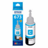 TINTA ORIGINAL EPSON T673 CYAN L800 805 810 850 1800