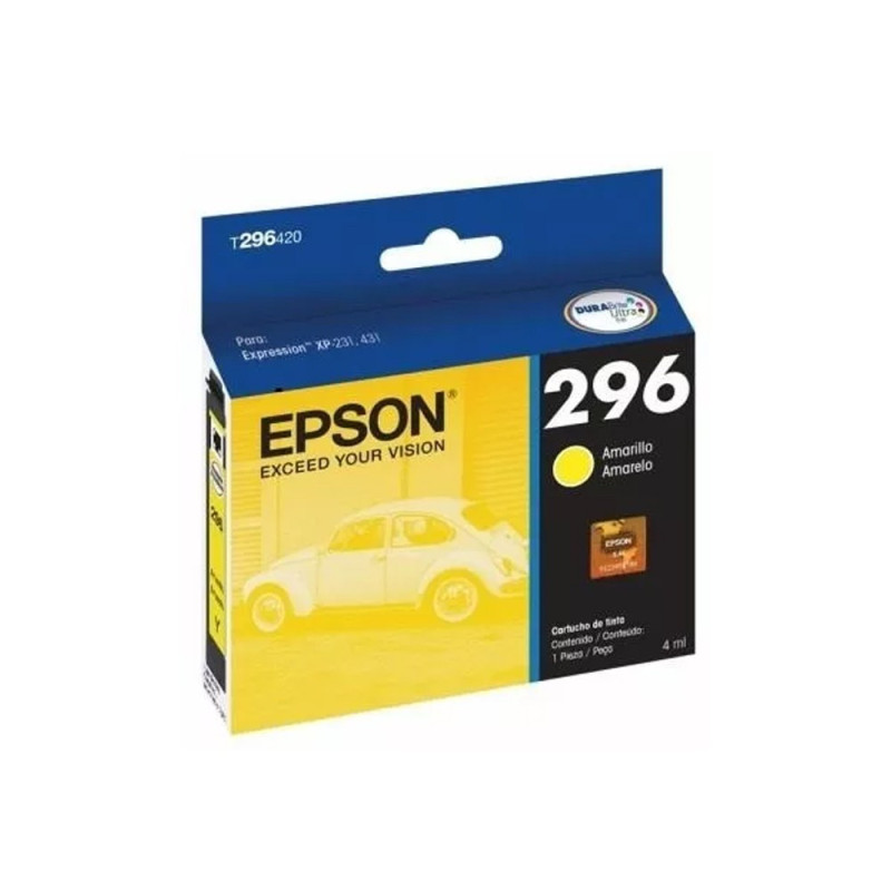 CARTUCHO EPSON T296 AMARILLO