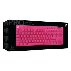 Teclado Logitech PRO X TKL Magenta Lightspeed 920-012154