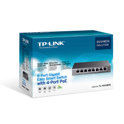 SWITCH GIGABIT 8P SMART 4P POE TP-LINK TL-SG108PE