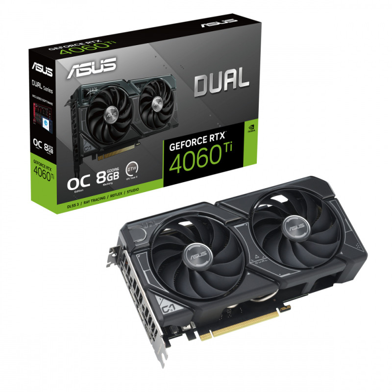 PLACA DE VIDEO 8GB RTX 4060 TI ASUS DUAL O8G