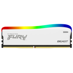 MEMORIA RAM KINGSTON FURY BEAST 16GB 3200MHZ WHITE RGB