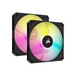 COOLER FAN CORSAIR ICUE AF120 RGB SLIM 120MM PWM PACK X2 BLACK