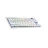 TECLADO LOGITECH WIRELESS PRO X TKL WHITE LIGHTSPEED 920-012143