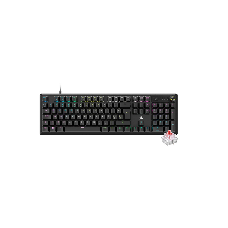 TECLADO CORSAIR K70 RGB CORE MECANICO RED BLACK