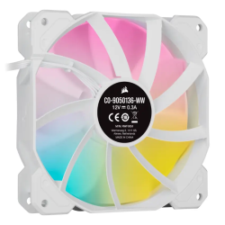 COOLER FAN CORSAIR ICUE SP120 RGB ELITE 120MM PWM WHITE