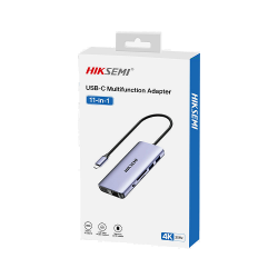 HUB HIKSEMI 11EN1 USB TYPE C RJ45 HDMI SD USB 3.0 X2 / USB 2.0 X2