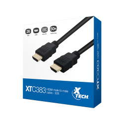 CABLE X-TECH C/CONEC HDMI MACHO A HDMI MACHO 15M XTC-383