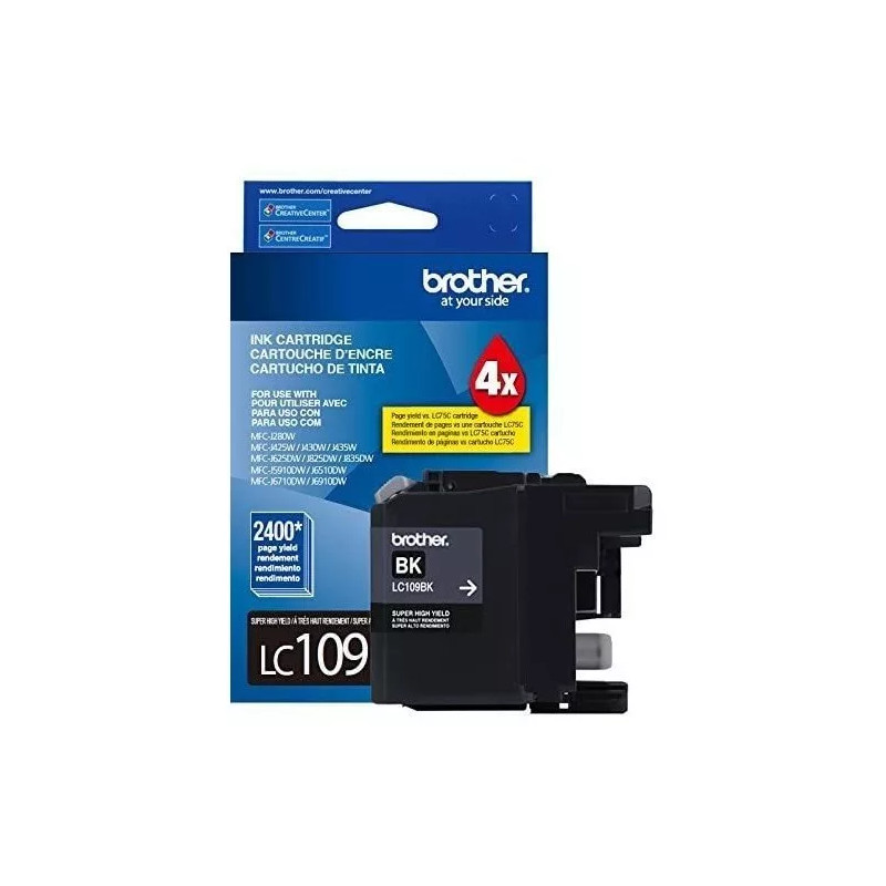 CARTUCHO BROTHER LC109 C P/MFC-6720DW 2400 PAG NEGRO