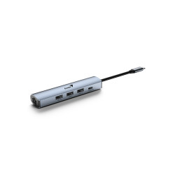 HUB GENIUS UH-545 USB-C A USB-CX1/USB-A X3/RJ45X1