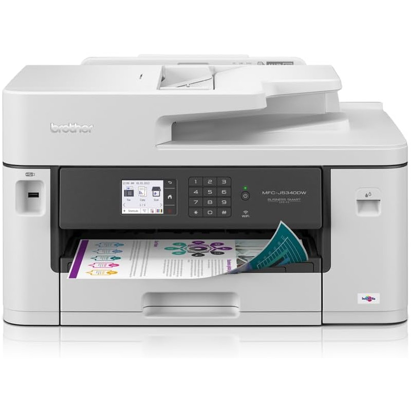 IMPRESORA MF BROTHER MFC-J5340DW 28PPM WIFI FAX RED A3