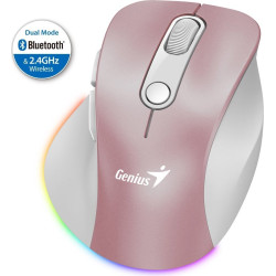 MOUSE GENIUS WIRELESS ERGO 9000S PRO 2.4GHZ+BT ROSA