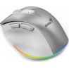 MOUSE GENIUS WIRELESS ERGO 9000S PRO 2.4GHZ+BT SILVER