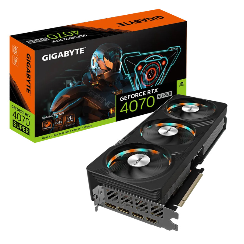 PLACA DE VIDEO GIGABYTE GeForce RTX™ 4070 SUPER GAMING OC 12G