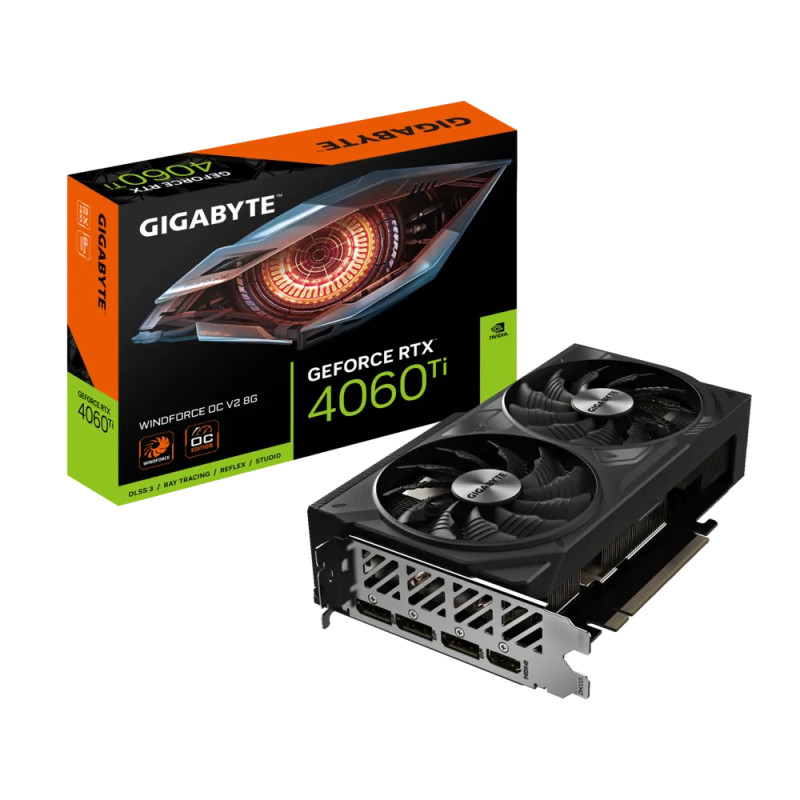 PLACA DE VIDEO GIGABYTE GeForce RTX­­™ 4060 Ti WINDFORCE OC V2 8G G10