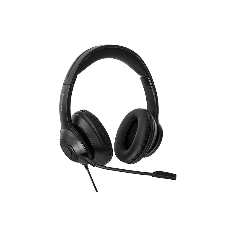 AURICULARES CON CABLE TARGUS AEH102TT ESTEREO USB-A NEGRO