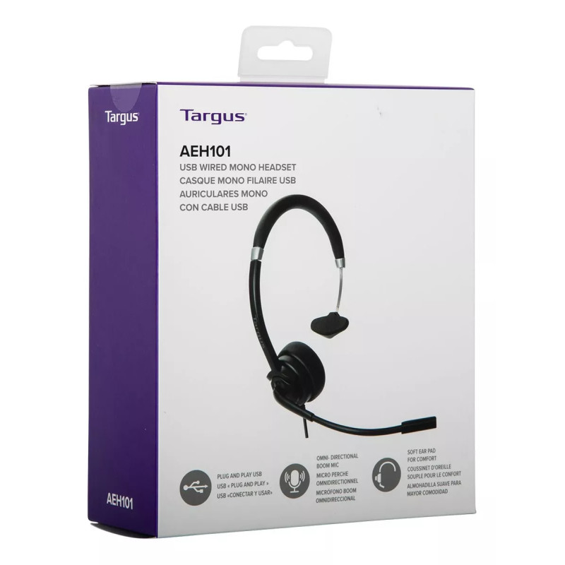 AURICULAR Monoaural Con Cable Aeh101tt Negro