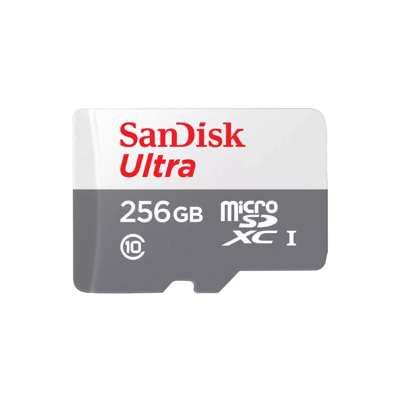 Tarjeta microSD Sandisk Ultra 256GB C10 c/ada 100M