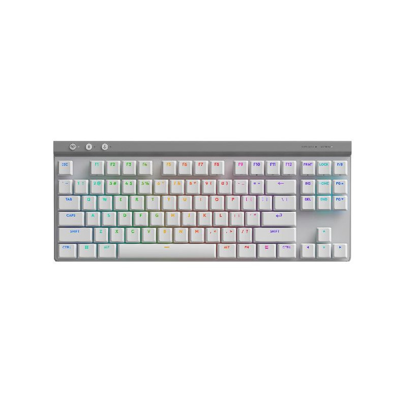 TECLADO MECANICO LOGITECH G515 LIGHTSPEED TKL WHITE 920-012535 INGLES