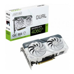 Placa de Video ASUS Dual GeForce RTX 4060 Ti 8GB GDDR6 White OC