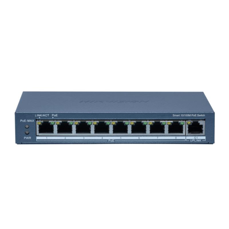 Switch Hikvision 8p PoE Fast Eth DS-3E1309P-EI/M