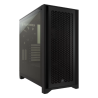 Gabinete c/Fuente Corsair 4000D TG Mid-Tower Black + Fuente CX650 650W 80+ Bronze