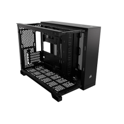 Gabinete Corsair 2500D Airflow TG Mid-Tower Dual Chamber Black