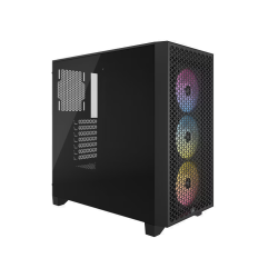 Gabinete Corsair 3000D RGB Airflow Mid-Tower TG RGB Fan x3 Black