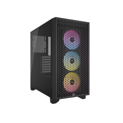 Gabinete Corsair 3000D RGB Airflow Mid-Tower TG RGB Fan x3 Black