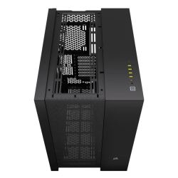 Gabinete Corsair 6500D Airflow Mid-Tower TG Super Dual Chamber Black