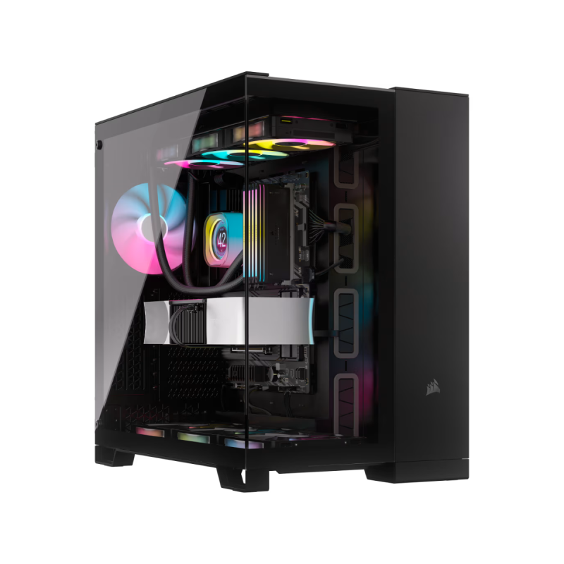 Gabinete Corsair 6500X Mid-Tower TG iCUE RGB Fan x3 Black