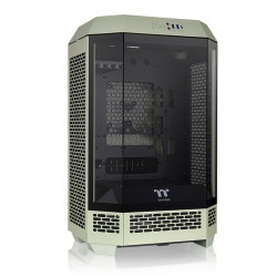 Gabinete TT The Tower 300 Mid-Tower TG x3 Fan x2 Match Green