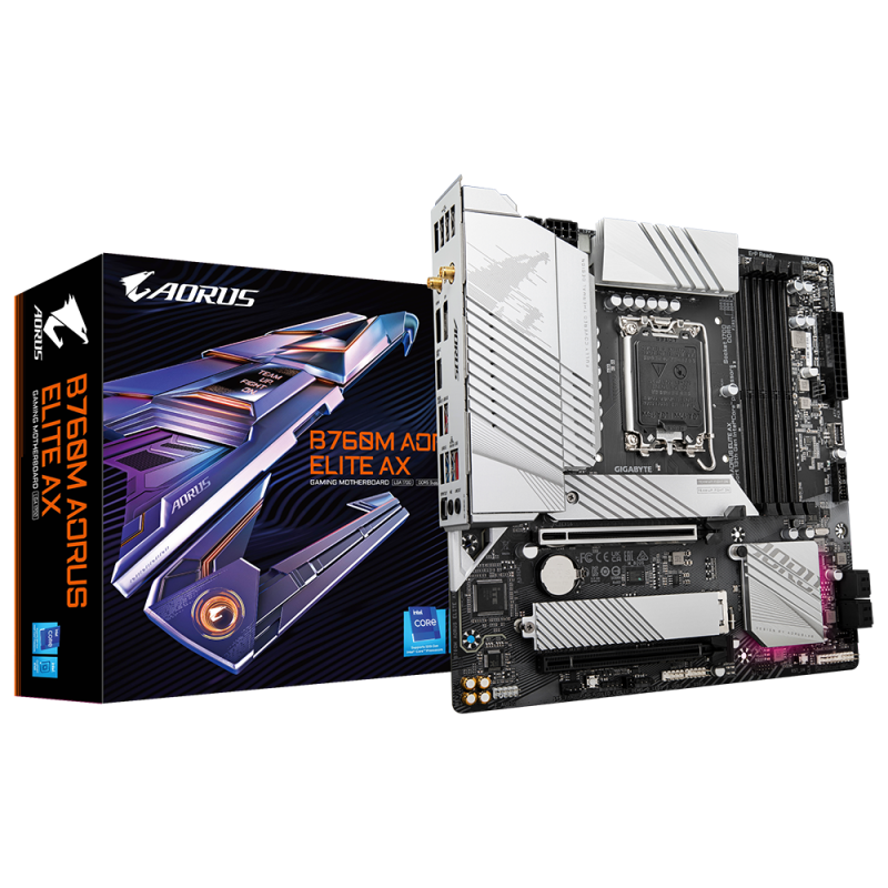 MOTHERBOARD GIGABYTE B760M AORUS ELITE AX G13 DDR5 S1700