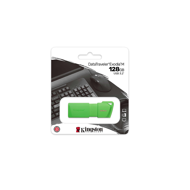 Pen Drive KINGSTON 128GB USB 3.2 DTXM NEON (Green)