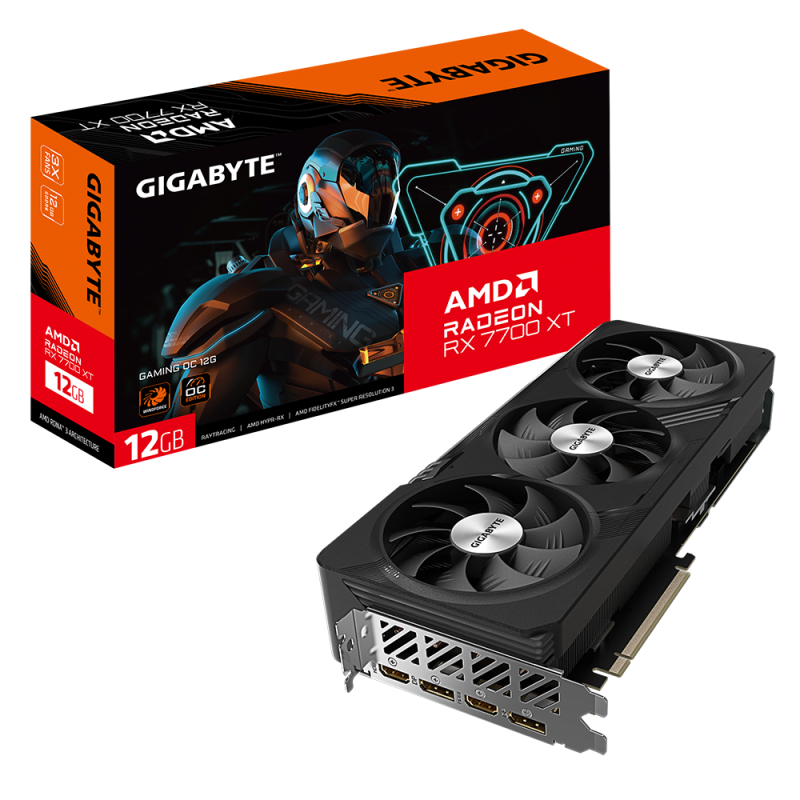 PLACA DE VIDEO VGA Gigabyte Radeon RX 7700 XT GAMING OC 12G