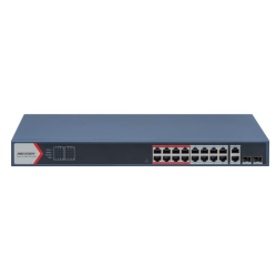 Switch hikvision DS-3E1318P-EI PoE inteligente Fast Ethernet