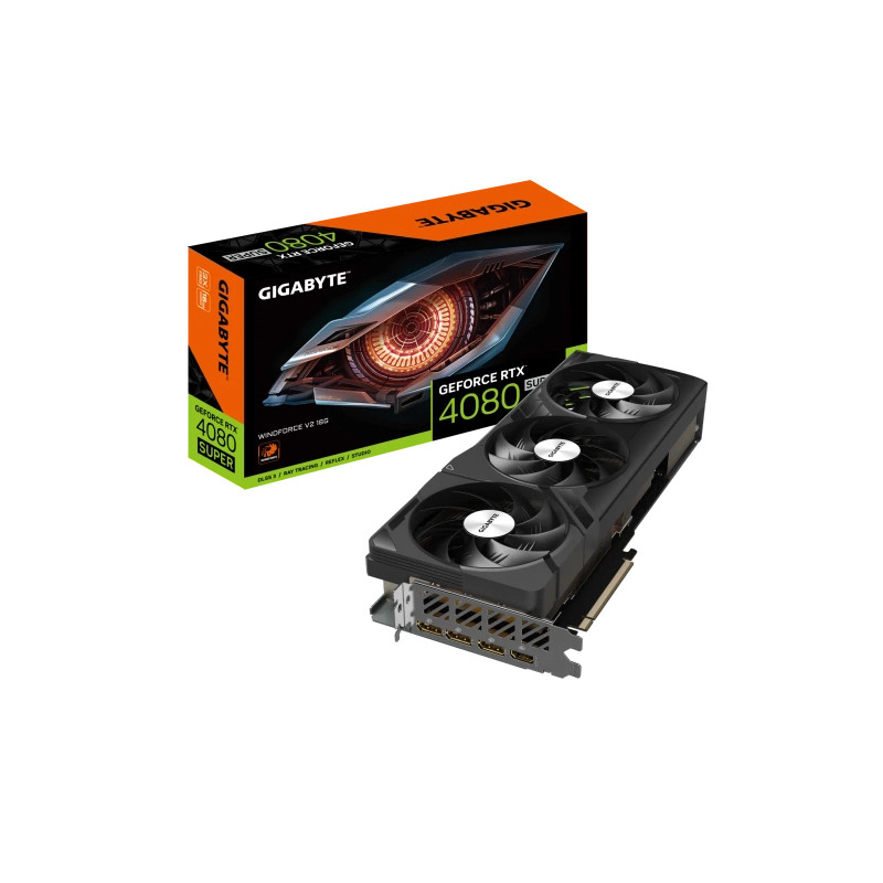 Placa de video gigabyte GeForce RTX 4080 SUPER WINDFORCE V2 16G